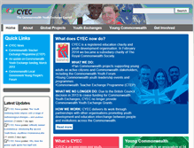 Tablet Screenshot of cyec.org.uk